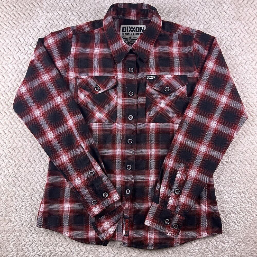 Dixxon Women’s Small ‘The Dillinger’ Red And Black Flannel Rare Sold Out Limited - Picture 2 of 16